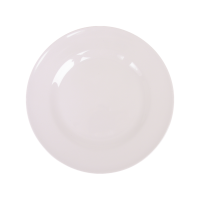 White Melamine Side Plate or Kids Plate By Rice DK